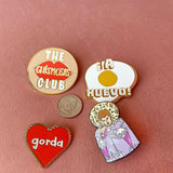 Gorda at Heart - Large Enamel Pin 1.5"