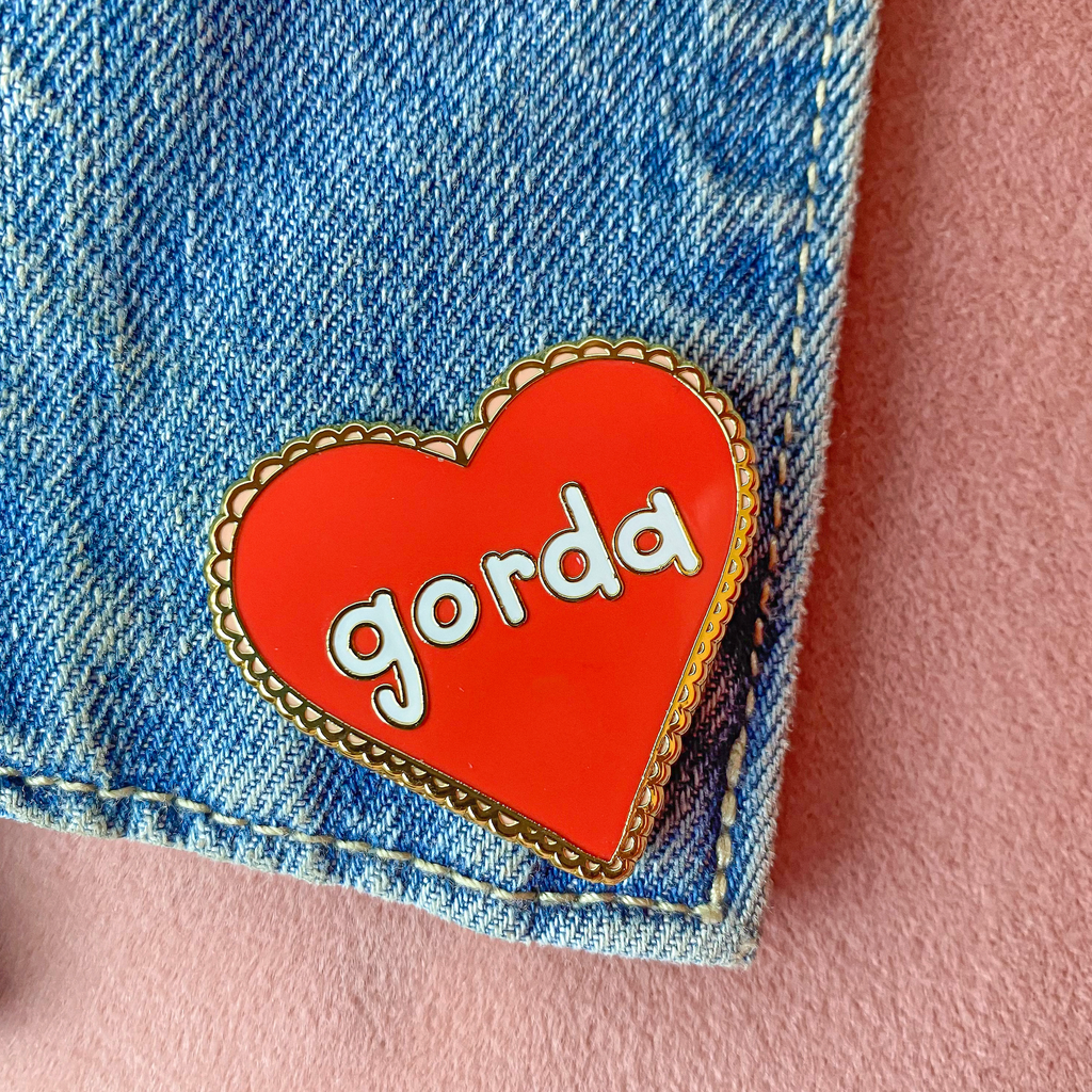 Gorda at Heart - Large Enamel Pin 1.5"