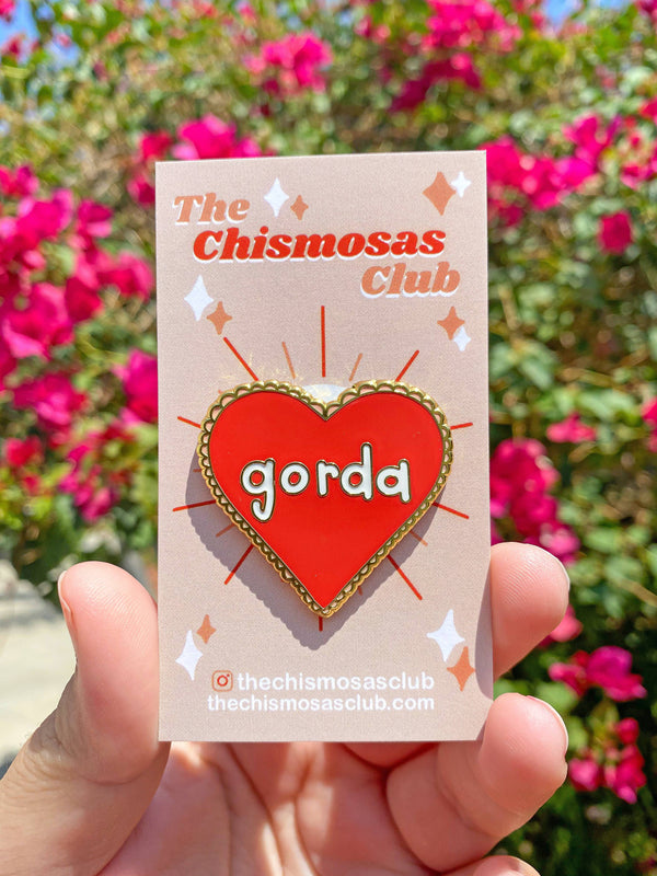 Gorda at Heart - Large Enamel Pin 1.5"
