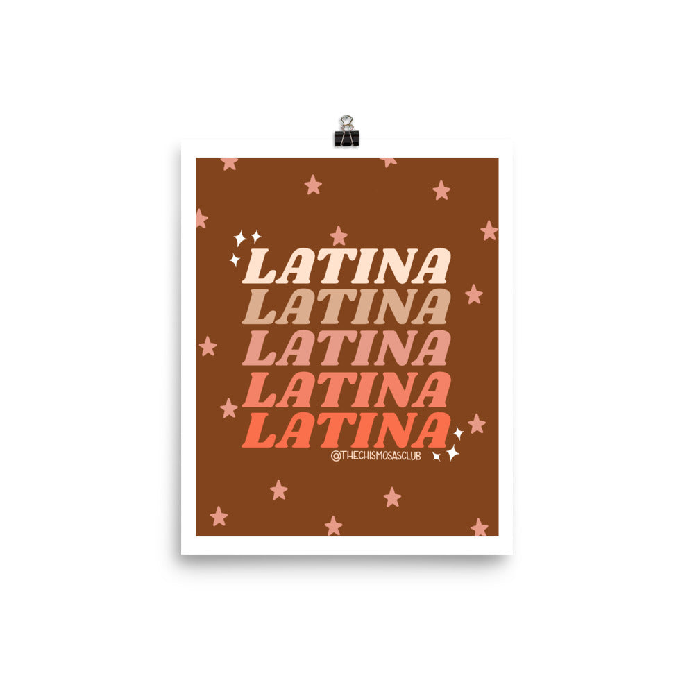 Latina x 5 Print